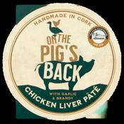 On the Pigs Back Chicken Liver Pate with Garlic and Brandy - 150g