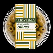 Sheridans Pitted Green Halkidiki Olives - 180g image