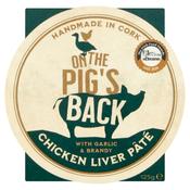 On the Pigs Back Chicken Liver Pate with Garlic and Brandy 150g