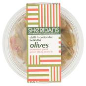 Sheridans Chili &amp;amp; Coriander Halkidiki Olives 200g