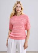 Coral Lightweight Knitted Short Sleeve Jumper image