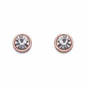 Crystal Stud Earrings on Rose Gold image