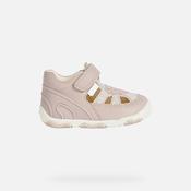 GEOX girls’ pale-pink first-step shoes 150QAC8172 image