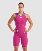 Women's Powerskin Veloce Violet Surge Open Back LE