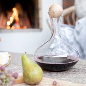 Sagaform Nature Wine Carafe With Oak Stopper, 2L image