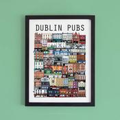 Dublin Pubs - Framed Print 8 x 10 image
