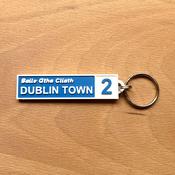 Dublin City Street Sign Keyring - Dublin Town