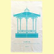Dún Laoghaire Pier Bandstand Tea Towel