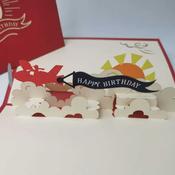 Birthday Plane Pop Up Card