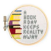 Mini Cross Stitch Embroidery Kit - A Book A Day