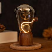 Opal Drift Light: Natural Walnut