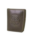 10280 Green, Caitlin Leather Ladies Wallet Knot GRN