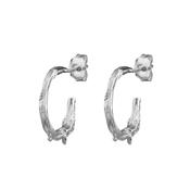 Sterling Silver Irish Shrubbery Hoop Earrings LOJ/LJIRISHSHE image