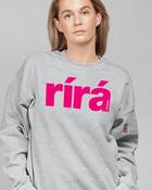 Rírá Sweatshirt - Heather Grey - Pink