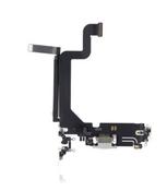 Original iPhone 14 Pro Max Charging Port Flex Cable (New) - Silver - Gary’s Tech Hub image