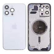Premium, iPhone 14 Pro MAX, Back Housing with Side Buttons/Sim Tray - Silver - Gary’s Tech Hub image