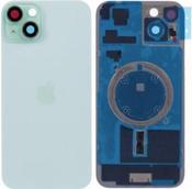 Premium, iPhone 15, Back Glass with Rear Camera Lens Cover + Fastening Piece + Wireless Charging and Back Cover Magnets + Flash Anti-Dust Mesh - Green - Gary’s Tech Hub image