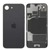 Premium, iPhone 16e, Back Glass with Rear Camera Lens Cover + Fastening Piece + Wireless Charging and Back Cover Magnets + Flash Anti-Dust Mesh + NFC Wireless Charging Coil - Black - Gary’s Tech Hub image