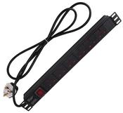 6 Way UK Socket Horizontal 1U PDU With 3M Feed - Gary’s Tech Hub