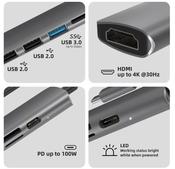 USB 3.1 Type-C To USB C Hub with HDMI, 3 x USB, USB C, SD Reader Slot - Gary’s Tech Hub image
