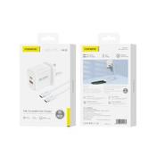 FONENG, UK33 A+C 2-Port Charger (PD30W) - with USB-C to USB-C Cable - White - Gary’s Tech Hub image
