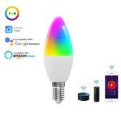 Dreamlights, C37, Wifi Smartbulb, Candle - RGB, Cool &amp; Warm White, Smart Life App, Timer, Music Sync, Dimmable, Compatible with Alexa &amp; Google Assistant - 4W - Gary’s Tech Hub