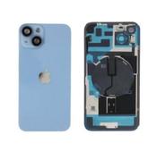iPhone 14 Back Glass with Rear Camera Lens Cover + Fastening Piece + Iron Sheet + Wireless Charging Magnets + NFC Wireless Charging Coil - Blue - Gary’s Tech Hub image
