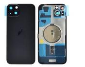 Premium, iPhone 15, Back Glass with Rear Camera Lens Cover + Fastening Piece + Wireless Charging and Back Cover Magnets + Flash Anti-Dust Mesh - Black - Gary’s Tech Hub image