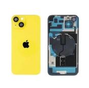 iPhone 14 Back Glass with Rear Camera Lens Cover + Fastening Piece + Iron Sheet + Wireless Charging Magnets + NFC Wireless Charging Coil - Yellow - Gary’s Tech Hub image