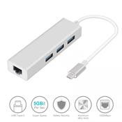 Type-C to Gigabit Ethernet Adapter, 3 Port USB 3.0 Hub - Gary’s Tech Hub image