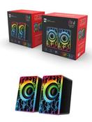 R8, SP-02, Multimedia Speakers, USB &amp; 3.5MM, RGB, for PC/Laptop - Gary’s Tech Hub image