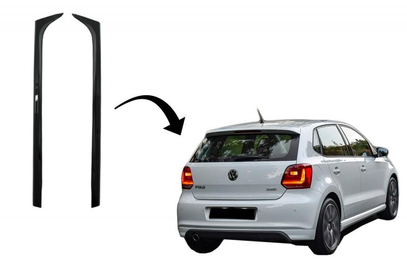 VW Polo 09 Spoiler Side Extensions Gloss Black in Meath