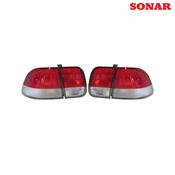 Sonar Tail Lights JDM Red/White (Civic 95-01 4dr) image