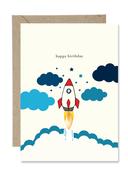 Happy Birthday Rocket (Paper Gull)