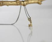Kaiko Brass Deer Necklace image