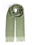 Foxford Green Herringbone Lambswool Scarf image