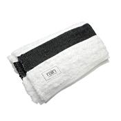 Charcoal &amp; White Striped Rug image