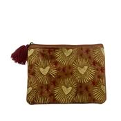Pouch Corduroy Hearts and Stars