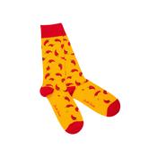 Swole Panda Mens Bamboo Socks Red Chilli image