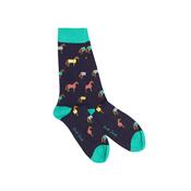Swole Panda Mens Bamboo Socks Horse image