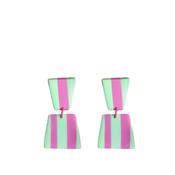 Studio Canty Helsinki Mint &amp; Raspberry Earrings