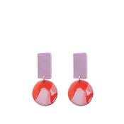 Studio Canty Marmo Orange-red &amp; Rose Earrings image