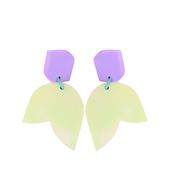 Studio Canty Tulip Lemon &amp; Lilac Earrings image