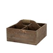 Wooden Box with 4 Compartments