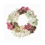 Wreath with Flowers White and Pink image