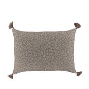 Aix Latte &amp; Sand Cushion Cover w/ Tassels