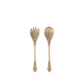 Kalima Salad Servers Brass