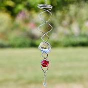 Red Spinning Double Helix 41cm