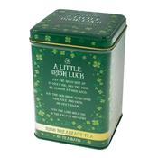 40 Breakfast Tea Bags, With A Little Irish Luck Metal Box image