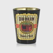 THE TEMPLE BAR DUBLIN VINTAGE BLACK SHOT GLASS image